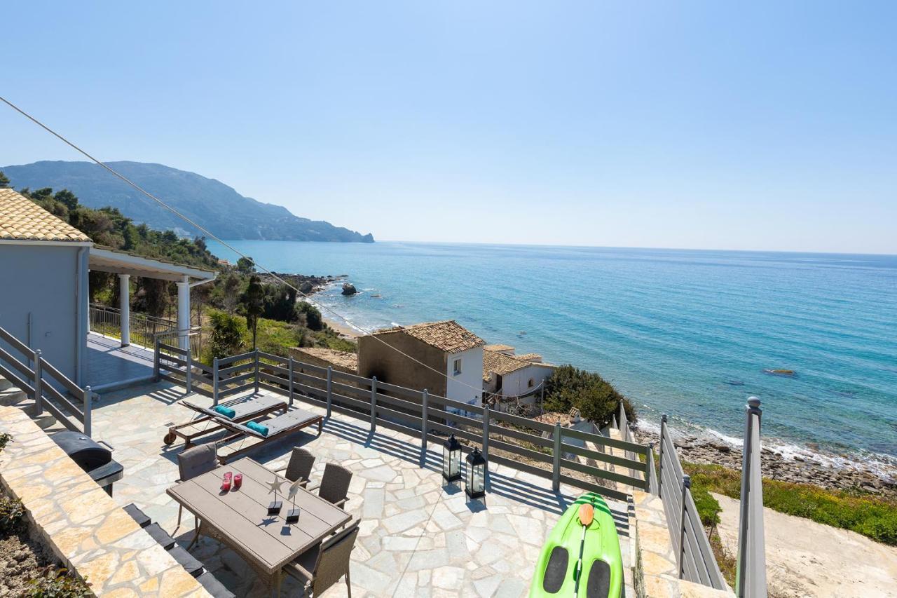 Villa Renata & Villa Filippos With Private Plunge Pool By Konnect Agios Gordios  Ngoại thất bức ảnh