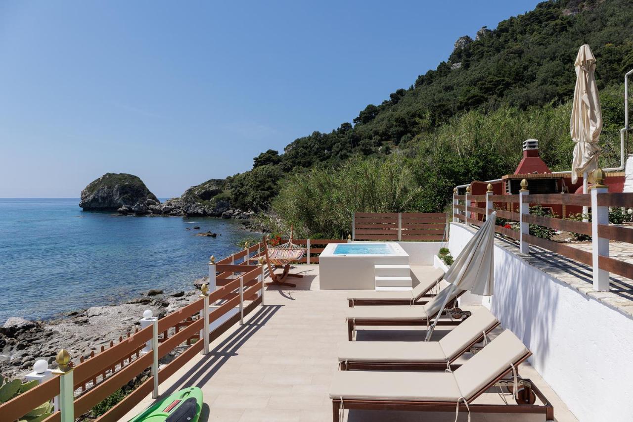 Villa Renata & Villa Filippos With Private Plunge Pool By Konnect Agios Gordios  Ngoại thất bức ảnh